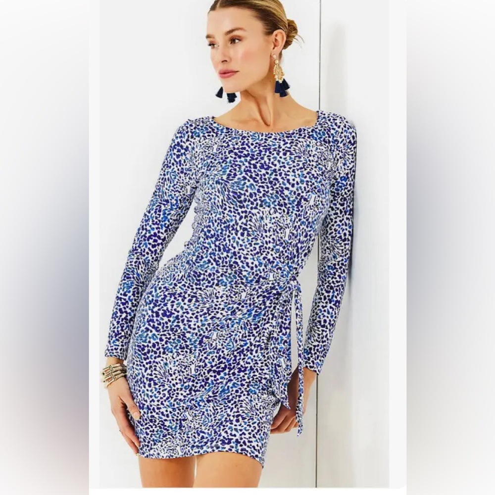 Lilly Pulitzer Bryson Long Sleeve Jersey Dress xxl nwt - Picture 2 of 6